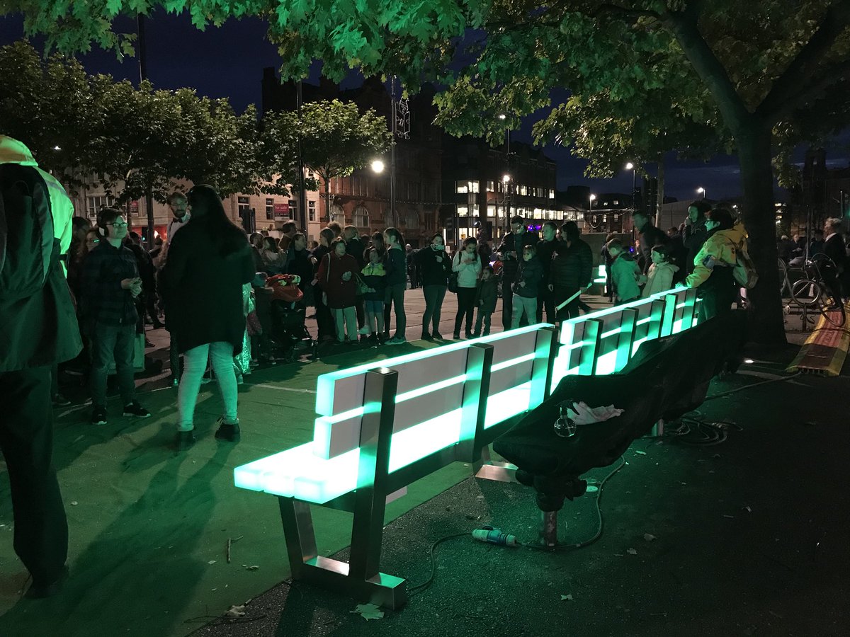 kw1330's tweet image. Everyone seemed to like the #Lightbench LightNight2017