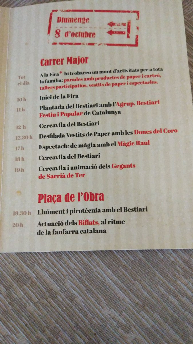 Radio_Sarria's tweet photo. Aquest diumenge relax i divertiment a #sarriadeter #firadelpaper https://t.co/xZKLtSdTg3