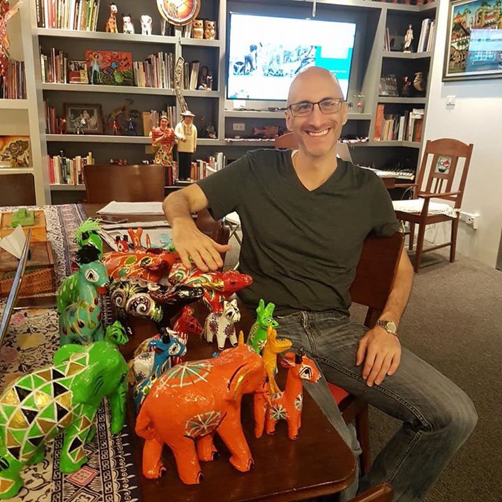 SEAJunction's tweet photo. The charming #papermache dolls are arrived accompanied by Founding Partner @Patrick McCormick. Available @SEAJunction #MiniBookFair tomorrow https://t.co/shwHjFUrQX
