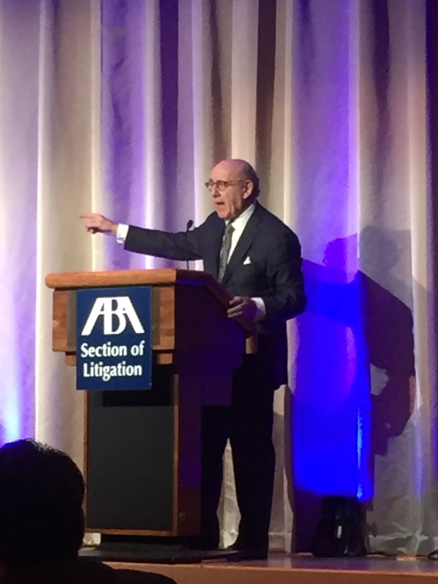 GregoryCook's tweet photo. Fascinating talk by Ken Feinberg on settlement funding for catastrophes. @ABALitigation #litigationleader https://t.co/VuDOxz0B97