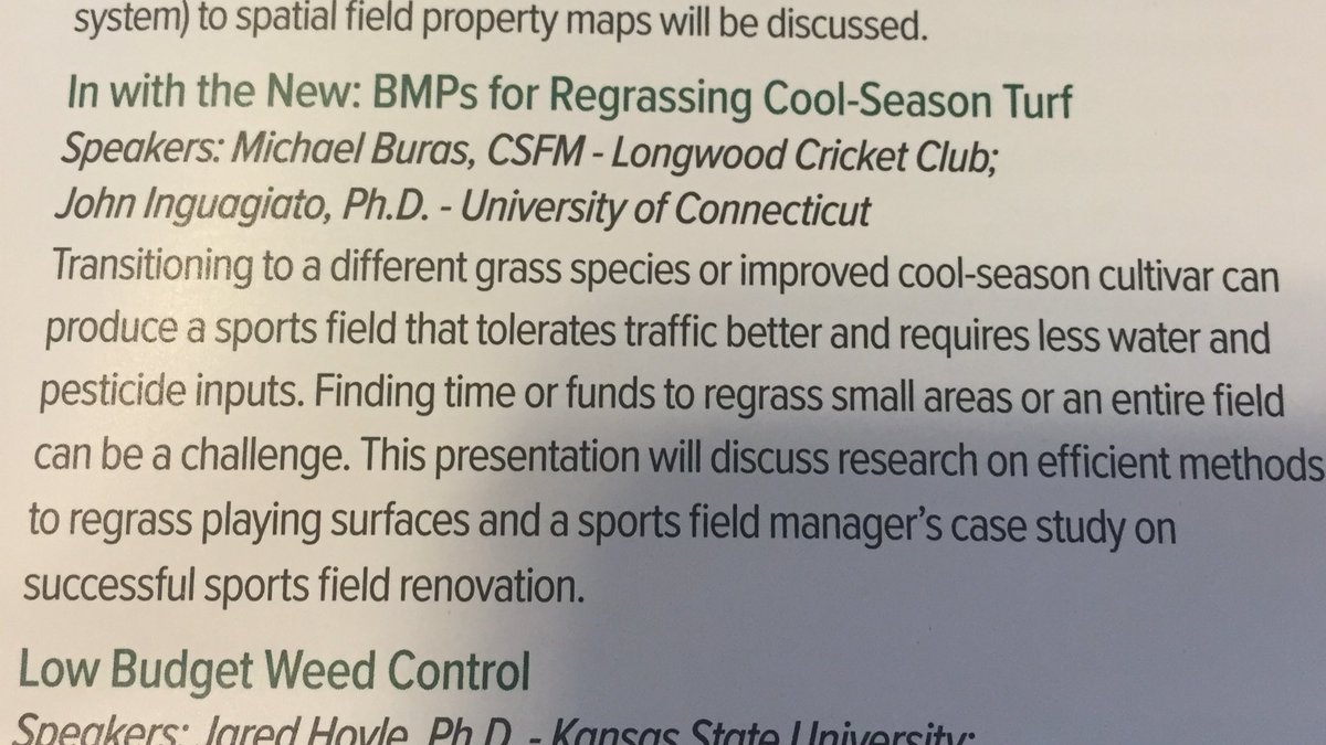 NE_STMA's tweet photo. At #stma2018 @LCCGrounds and @UCONNturfpath learning session #sportsturf #nestma @UConnTurf @AlumniturfG https://t.co/t1owk81PUP