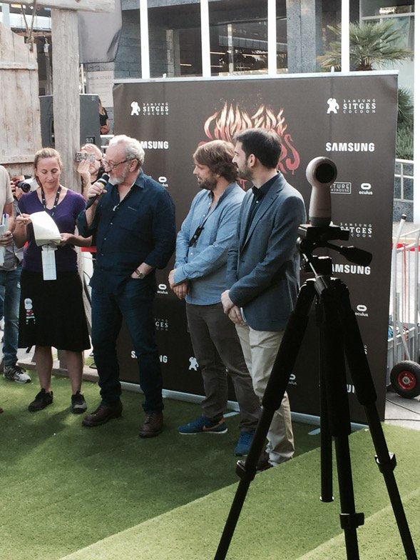 collateralpro's tweet photo. Mr. Englund and Mr. Ajax #making360 @sitgesfestival https://t.co/VTWgRG4tBy