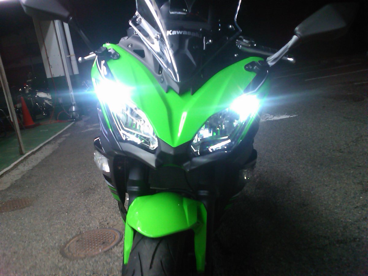 champ_load's tweet image. ポジションLED化完了！
＃Ninja650 ＃KRTEDITION