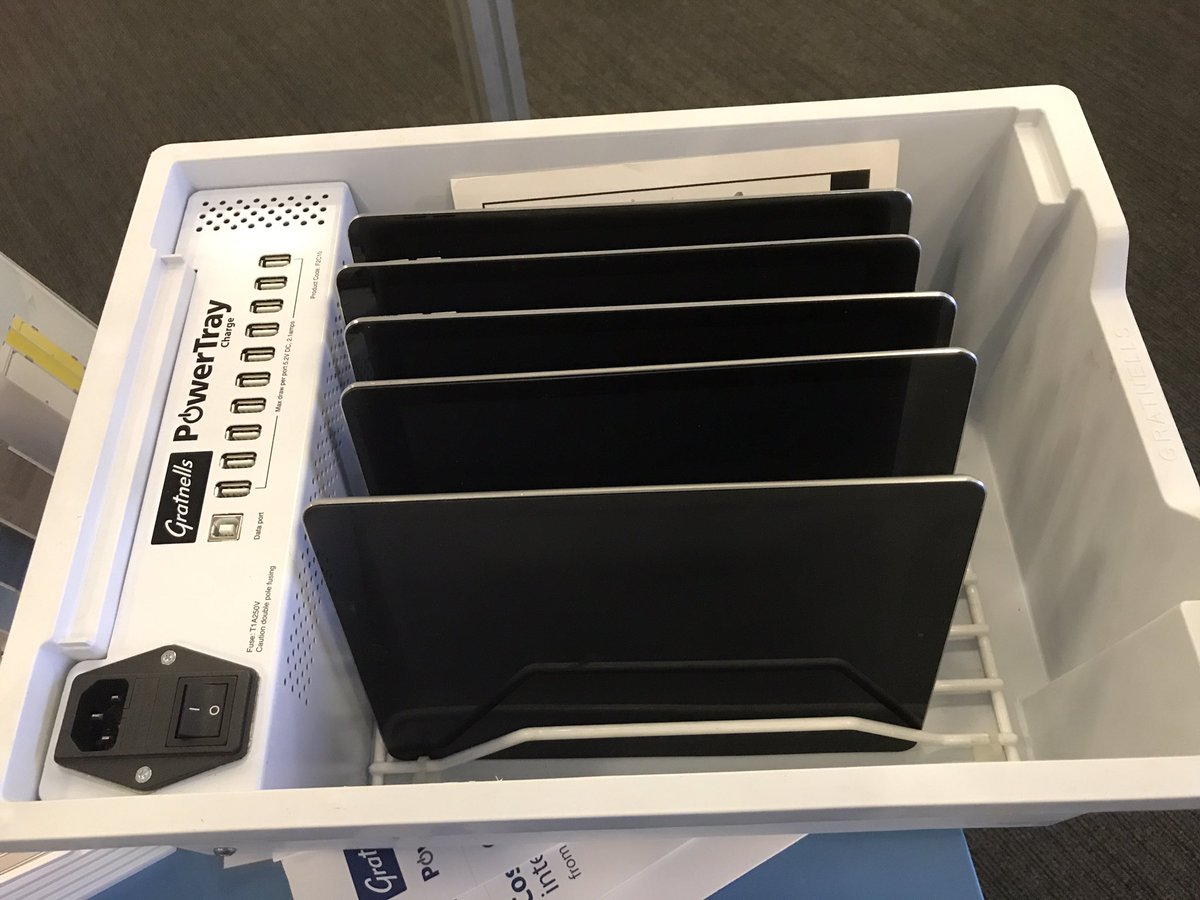 ATjasonw's tweet photo. @Gratnells Always nice to see something new. I like the charging/storage trays that #gratnells are offering as seem at #edutech17 https://t.co/1H8o5Vjzs5