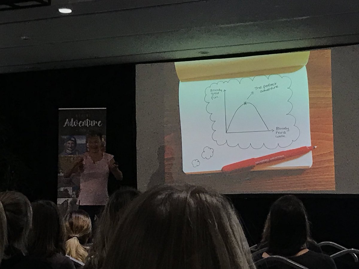 squashfalconer's tweet photo. @AnnaMcNuff sharing some of her scientific methods on how to decide on the perfect adventure 👌 🤣 @WAEXPO https://t.co/dkhQrnGyEx