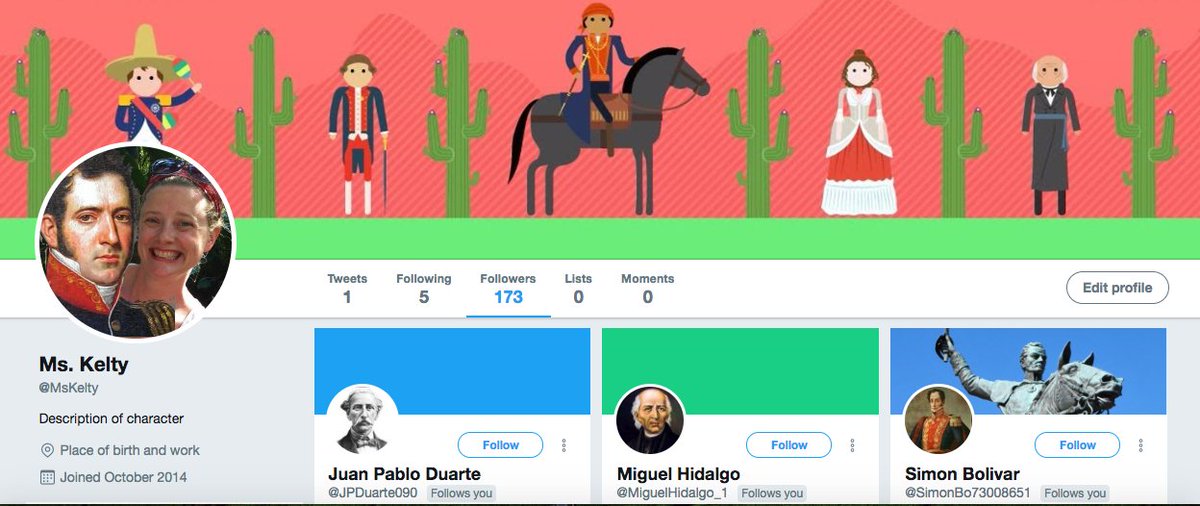 sarakelty's tweet photo. My other Twitter account, I have some very famous followers! :P #cmsedu #sschat https://t.co/Pb1PQc9fS2
