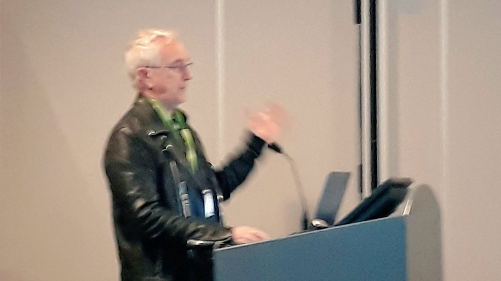natalieben's tweet photo. #gpconf @ProfSteveKeen tells @TheGreenParty govt running a surplus isn't saving for a rainy day but setting up a hurricane of private debt https://t.co/2TTuXJrOwn