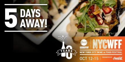 NYCWFF's tweet photo. 5 days! Over 30 fall ingredients will be featured in dishes at Rooftop Iron Chef Showdown: Battle Autumn Bounty! https://t.co/MmvDAS22i5 https://t.co/76cgWgsjqc