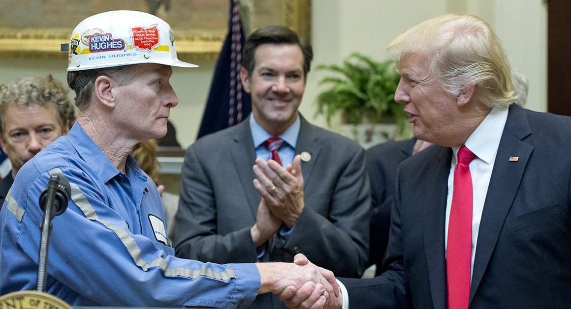 politico's tweet photo. Trump administration is set to rescind former President Barack Obama’s most important climate regulation https://t.co/NFz6yNMsWZ https://t.co/rExH7iJQHq