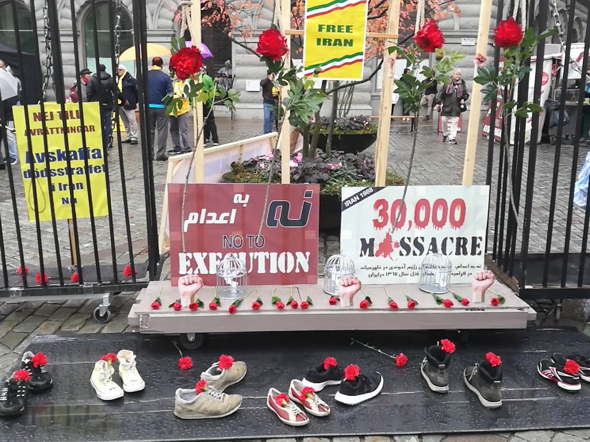 IranAlhurra's tweet photo. رسالة مريم رجوي إلى تظاهرة الإيرانيين:على الدول الأوروبية أن تشترط علاقاتها مع النظام الإيراني بوقف أعمال التعذيب والإعدام  #JCPOA #Irandeal https://t.co/34DstZ2qVi