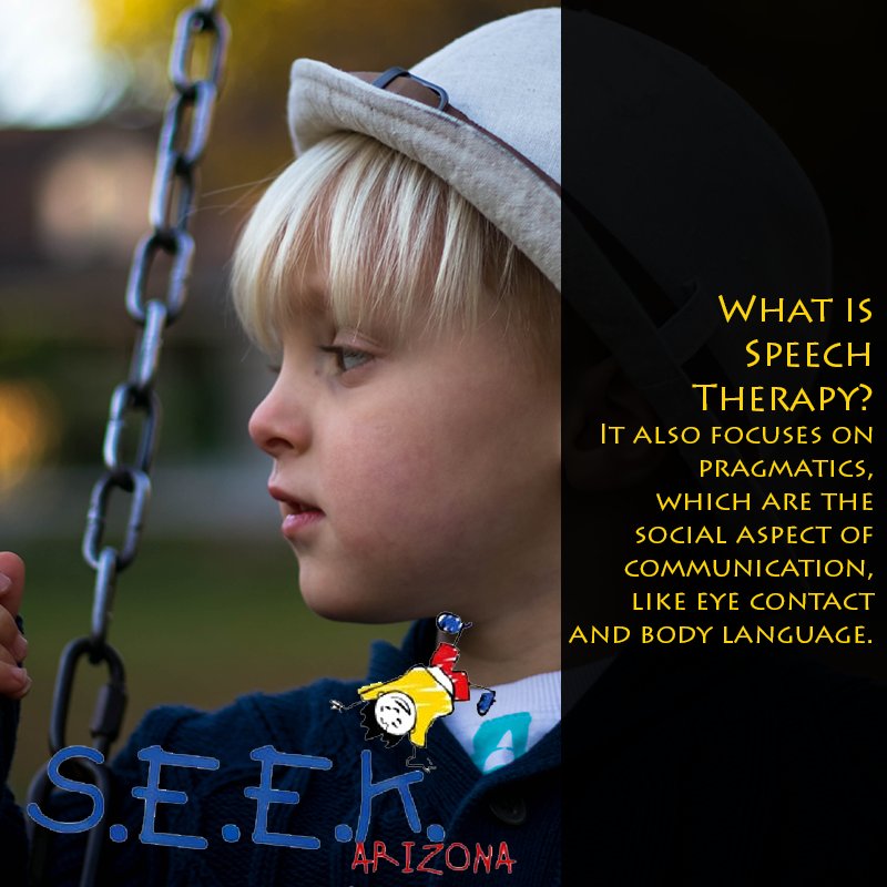 seekarizona's tweet photo. Speech therapy isn't one-sided. It also helps children develop healthy social skills by utilizing eye contact and body language. #SEEKStrong https://t.co/4y7Wp1lzoo