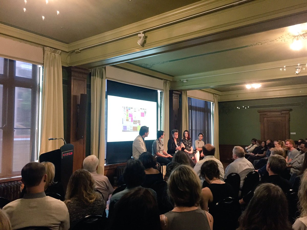 FOTOFOCUSCINCY's tweet photo. The #FemFour discuss the traveling art archive from the @womensmarch. #FFsymposium #lensfeminism #Cincinnati https://t.co/ZUFkMJ87AN