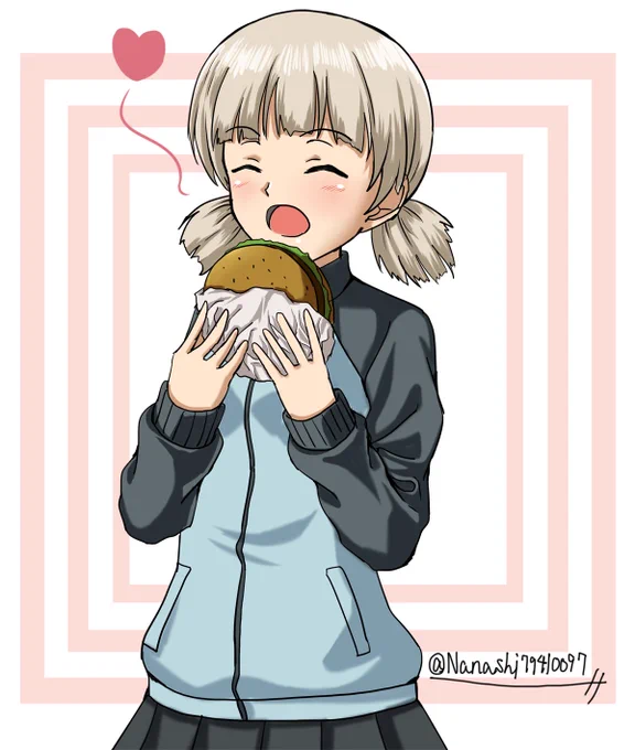 事前に 食欲の秋を満喫中のアキ

#ガルパン版深夜のお絵描き60分一本勝負
#ガルパン版深夜のお絵描き60分一本勝負_20171007
#ガルパン #アキ 