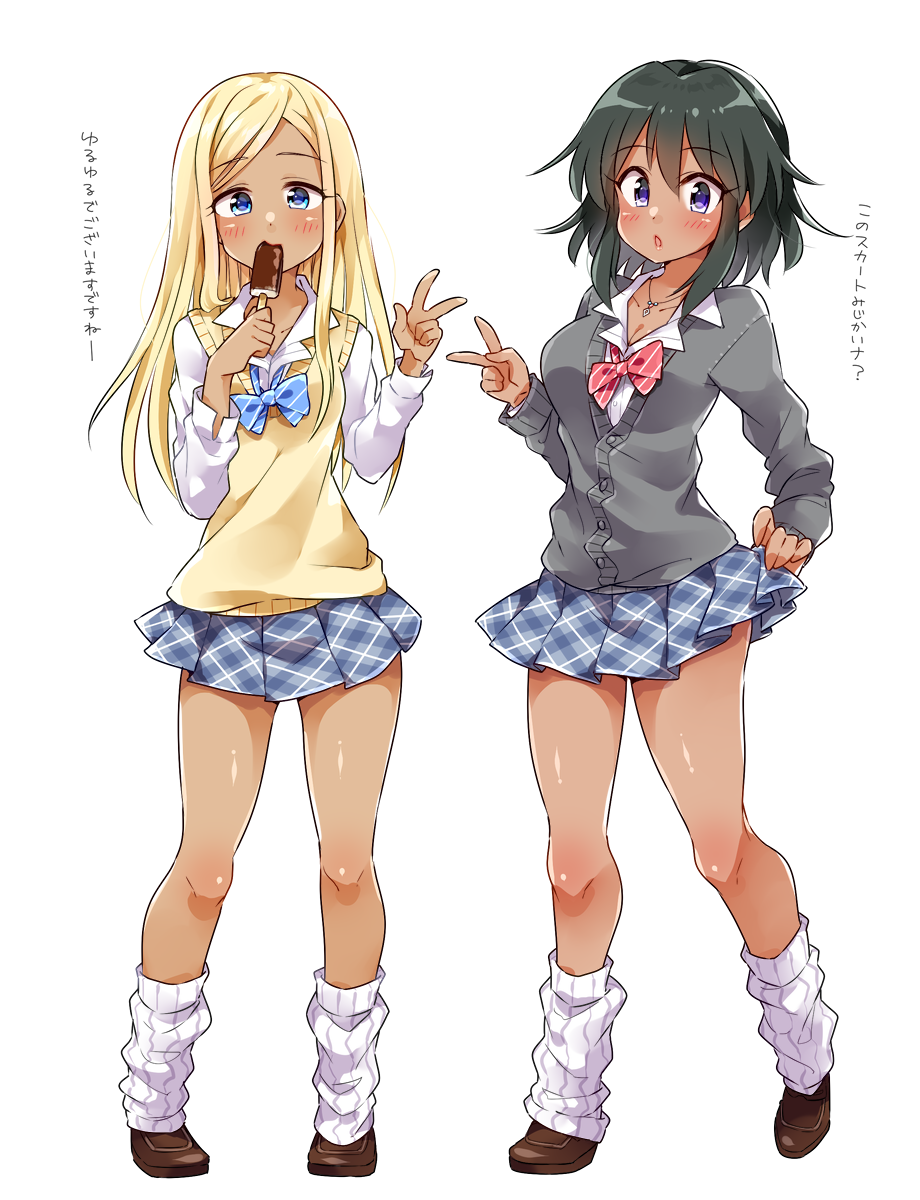 ナターリア(シンデレラガールズ) 「ライラさんとナターリアちゃんにルーズソックス履いてほしい～ 」|虎んとのイラスト