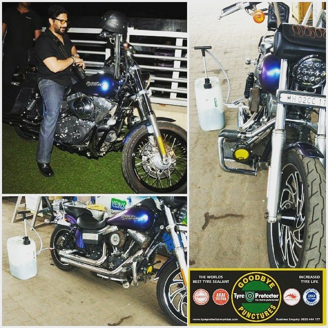 ranenavin's tweet photo. Actor Arshad Warsi chooses Tyre Protector for his Harley
#goodbyepunctures
#IncreasedTyreLife
#coolsyourtyre
#NonCorrosive
#HighSpeed https://t.co/sKrLnHMlha