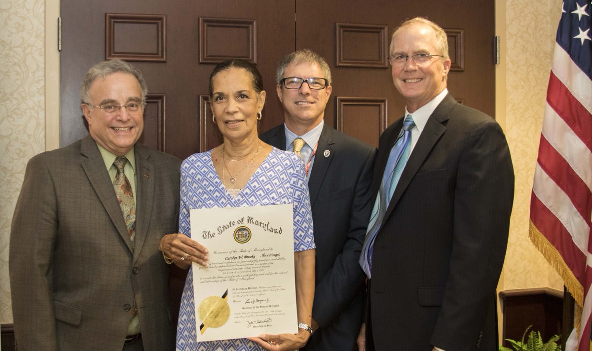 hagerstowncc's tweet photo. Carolyn W. Brooks has been reappointed to HCC's Board of Trustees for another six-year term! #MD_CommCollege https://t.co/GIKAKMUoYC