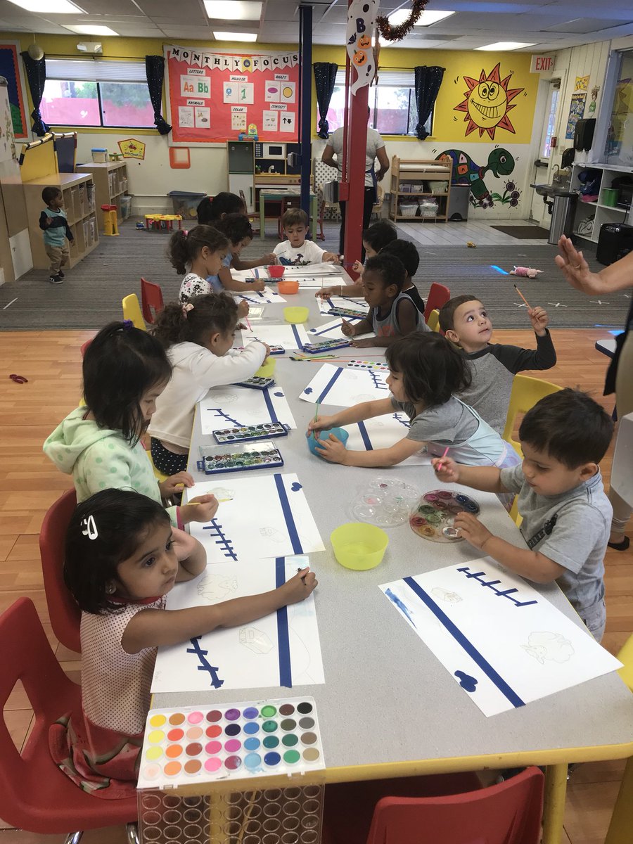 Finally made my daughter proud! Spent the day yesterday teaching painting to preschoolers! #girlsrule