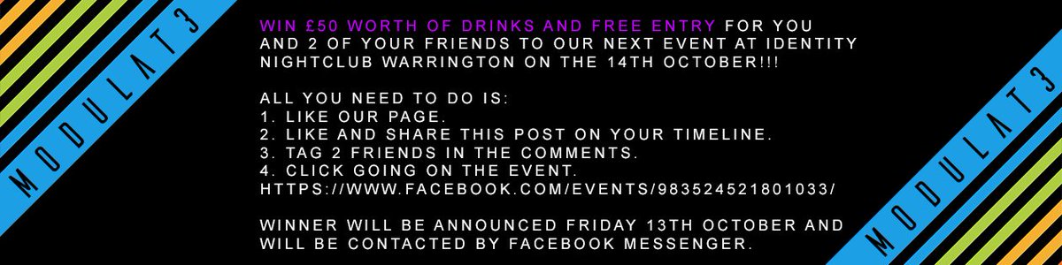 Modulat3's tweet photo. Dont forget about our competition for free stuff! #freestuff #warringotn #music #housemusic https://t.co/slo7cAyS3u