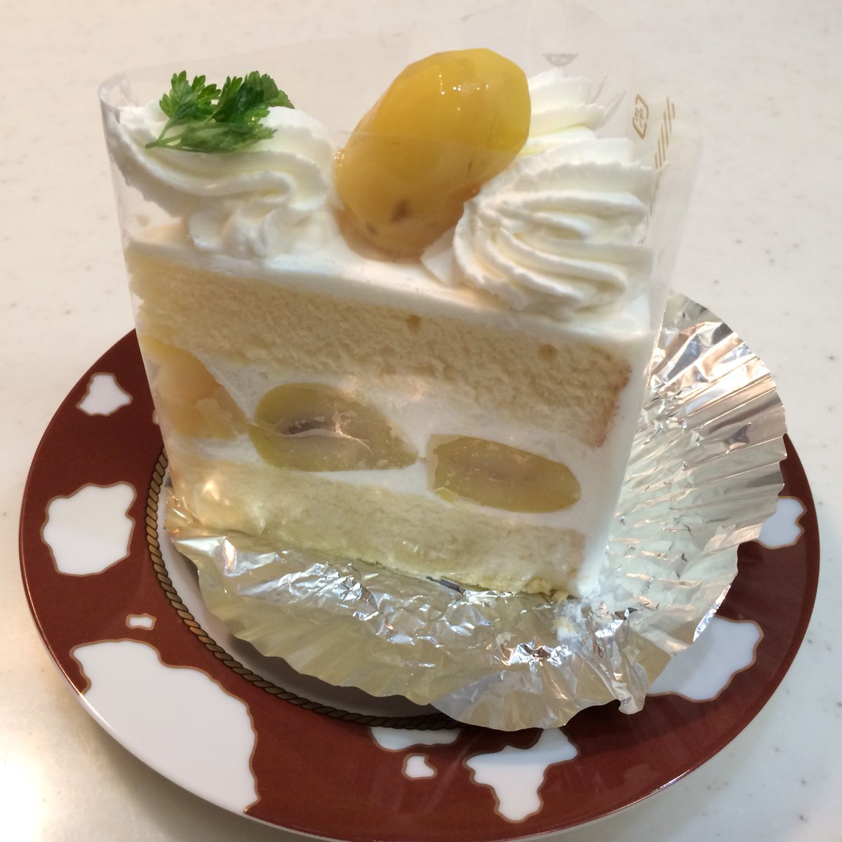 Okame 銀座千疋屋のマロンショートケーキ Okame 銀座千疋屋のマロンショートケーキ