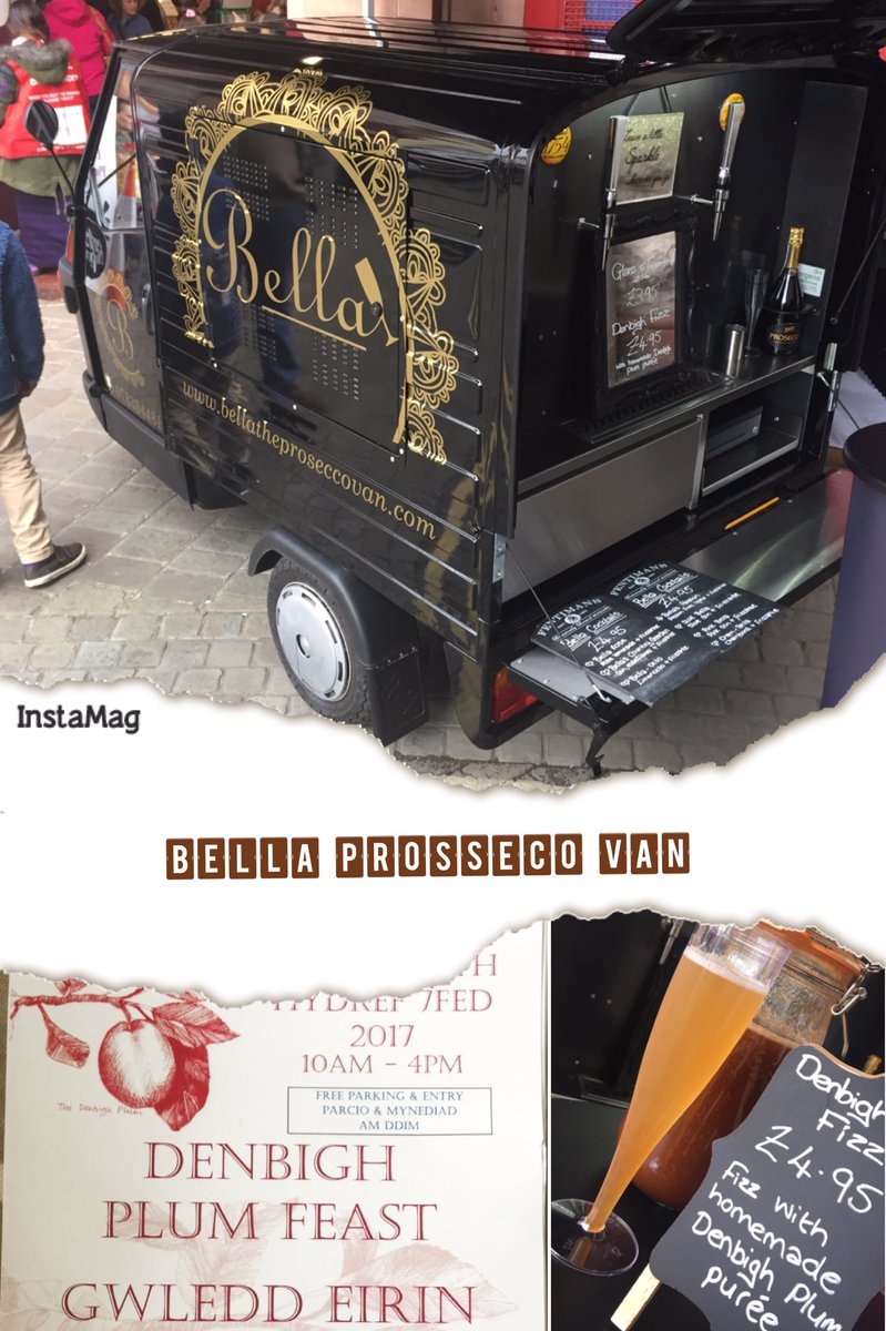 Totally charming @BellaTheProseccoVan <a href="/VoCDenbighPlum/">ValeofClwydDenbighPlum</a> #PlumCocktail #HeritageCocktail #Prosecco #DenbighPlumFeast