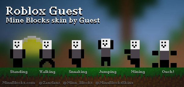 Mine Blocks Skins On Twitter Roblox Guest Skin By Guest Https T Co 0nlnifxjhq - roblox guest in minecraft