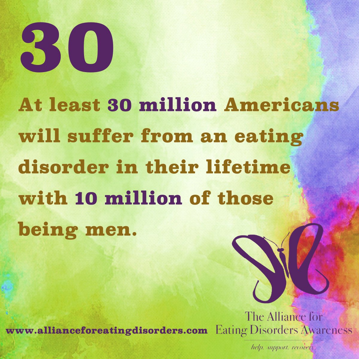 AllianceforED_'s tweet photo. Did you know??
#30million #eatingdisorders #10million #awareness #recoveryispossible #allianceforEDA #americanswitheatingdisorders #edsucks https://t.co/2I4UsdCb0T