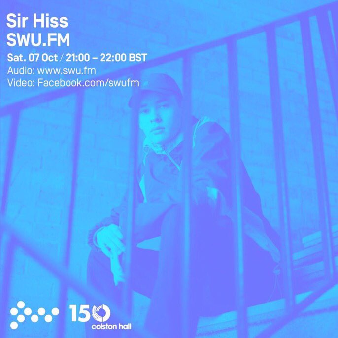 RZFMBRISTOL's tweet photo. T-MINUS 5 minutes 🍾  @SirHissBristol coming at you - @SWUfm x @Colston_Hall - straight dubplate business, no talk 🔪 https://t.co/KmZJrUmPky