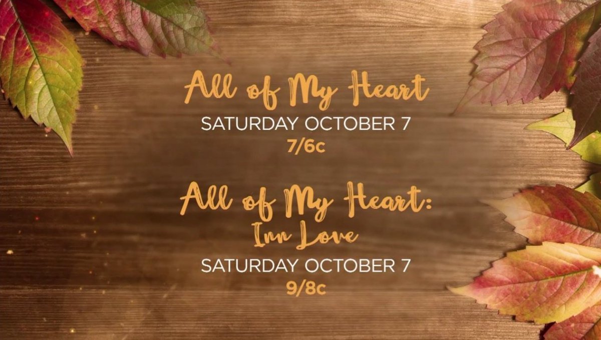 AllOfMyHeartTV's tweet photo. Tonight!! Watch #AllOfMyHeart double feature starting at 7/6c! #AOMH2 premieres at 9/8c! @hallmarkchannel @IamLaceyChabert @brennan_elliott https://t.co/e4EY4IQ9Lg