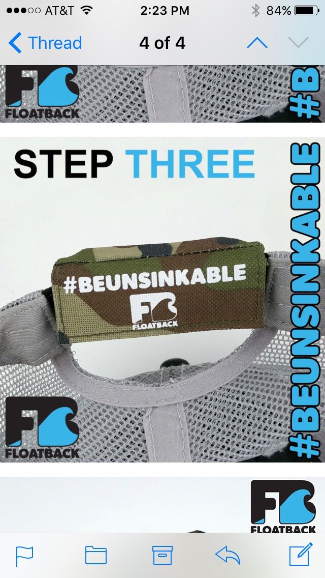 floatback's tweet image. #beunsinkable #Floatback #dontloseyourhat floatback.com sign up for our newsletter to preorder #startup #findyourfloatback