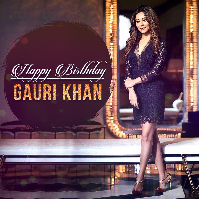 Happy birthday gauri khan  