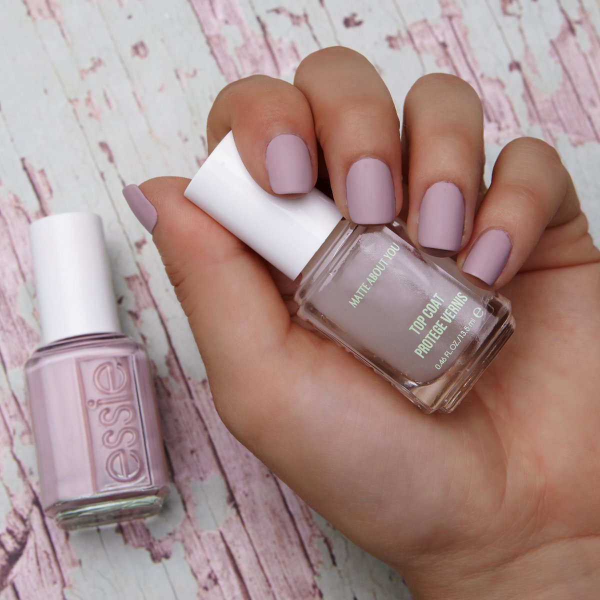 essie's tweet photo. calling all nude lovers! upgrade your mani and add #matteaboutyou top coat for a chic effect. shown here: #gogogeisha… #essielove https://t.co/IVeo48AE7E
