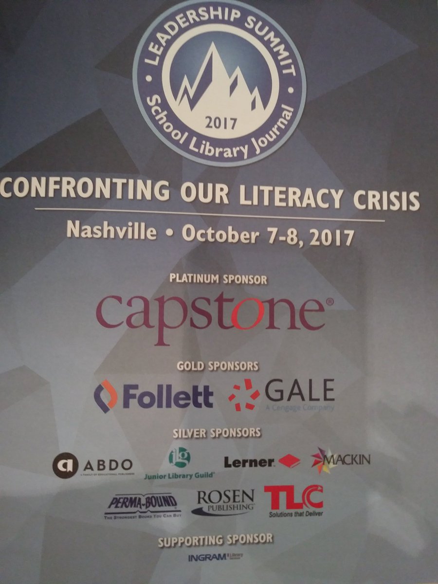 BEattheLIBRARY's tweet image. Enjoying the SLJ Leadership Summit as we Confront Our Literacy Crisis. #sljsummit