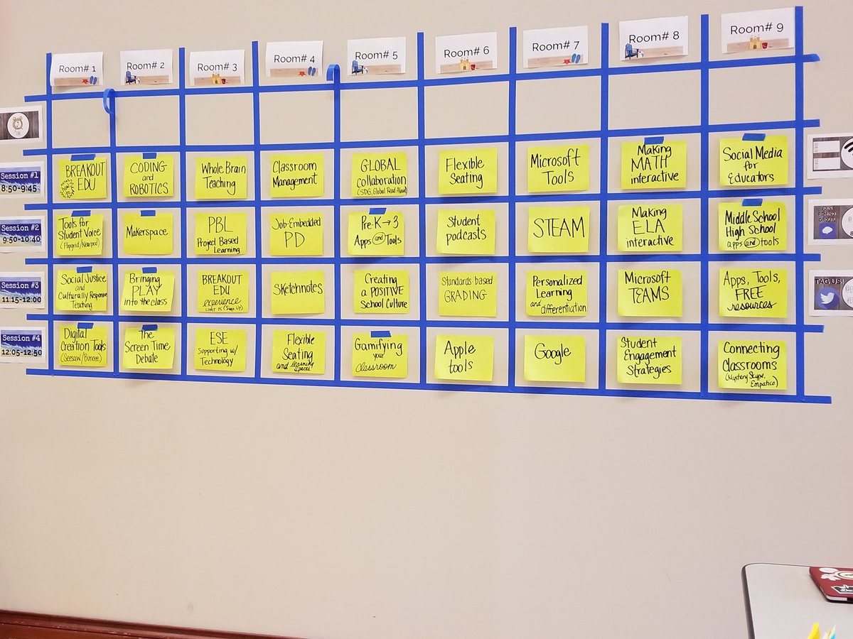 When you have so many AWESOME sessions available....how do you choose?!?!? #EdCampTB