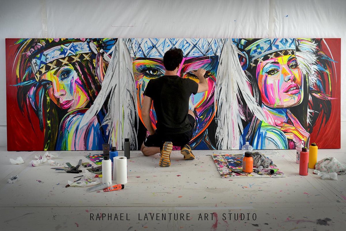 Special order, work in progress 😉... #raphaellaventure #ibiza #cmartinvest #ferrari #art #paint #artwork #modernart #women #artgallery