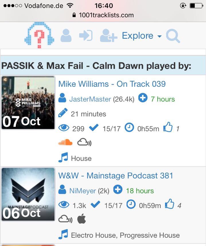 Thanks <a href="/WandWmusic/">W&W</a> and <a href="/mikewilliamsdj/">MIKE WILLIAMS</a> for supporting my track w/ Max Fail - Calm Dawn. Means a lot!