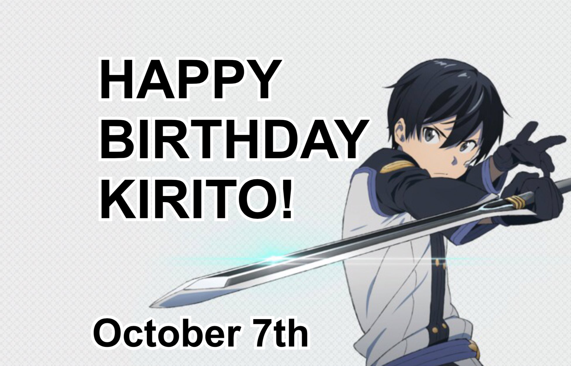 Kirito birthday