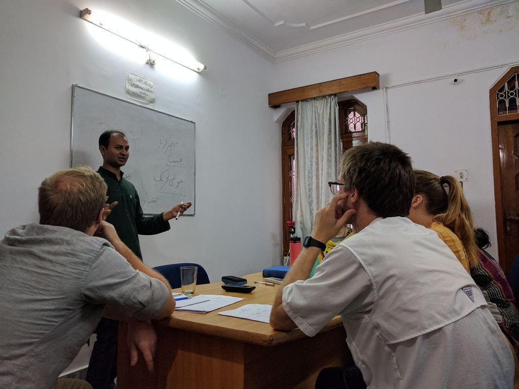 In 8 weeks, students can earn 2 units (8 credit hours) of academic credit through Bryn Mawr College. That's a a year of language credit!