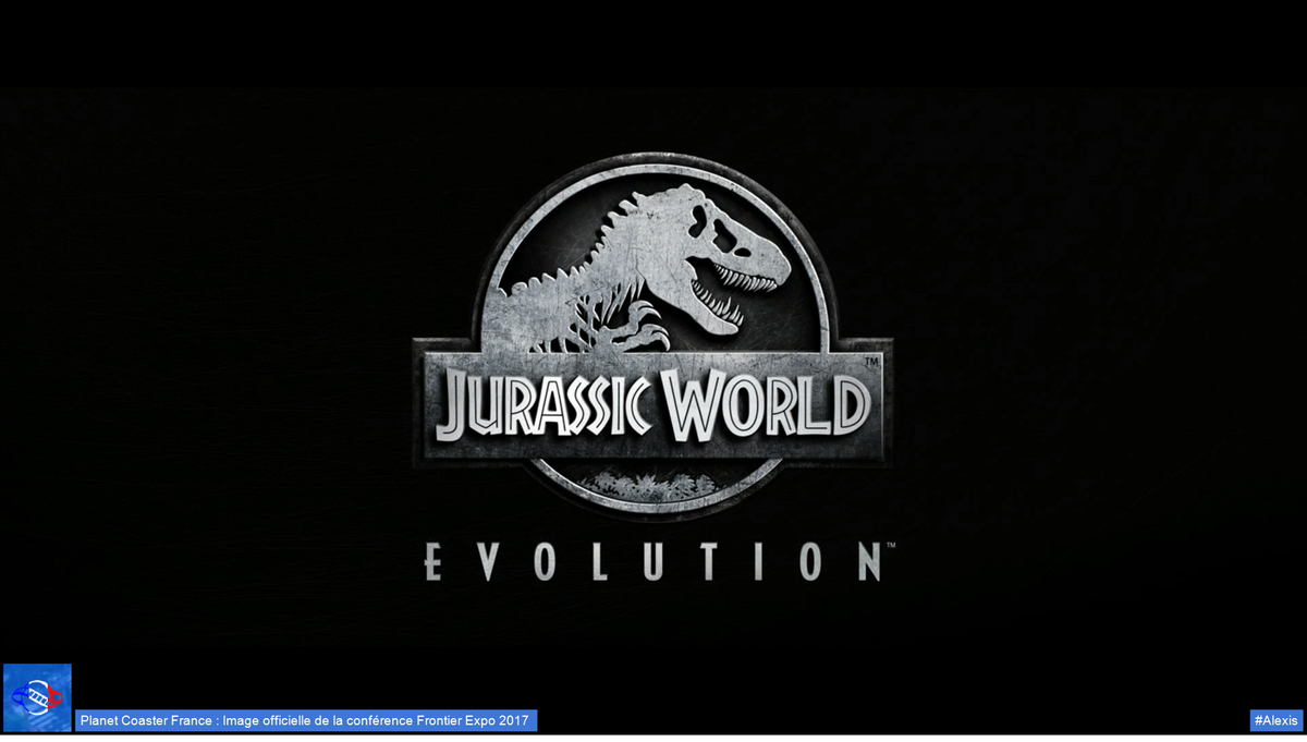 PlanetCoasterFr's tweet photo. La partie concernant Jurassic World Evolution débute !

#FX2017 #Alexis https://t.co/Q0ECR5ageo