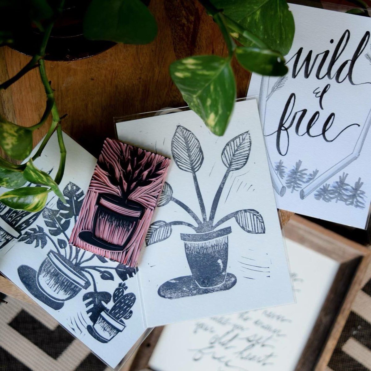 RocBrainery's tweet photo. Stamps & prints after our own heart! Learn more about Kelsey Schmid before she joins us on 10/14 at #BraineryBazaar: https://t.co/N633fq3md3 https://t.co/VejLyAlAYq