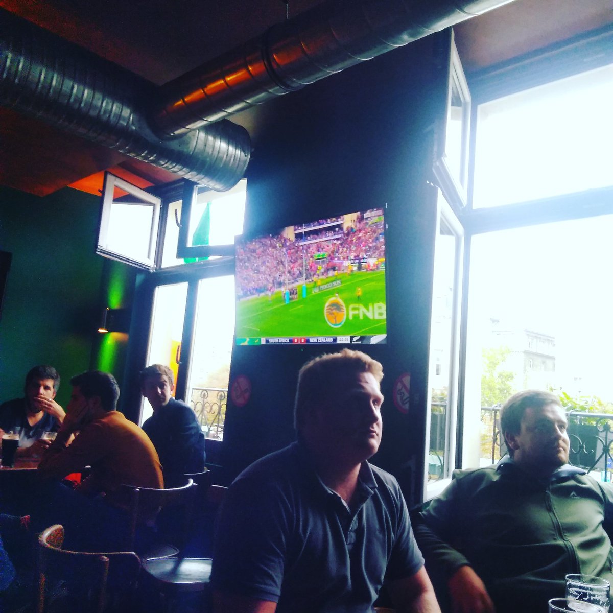 Watching some great rugby to end off our France tour. <a href="/BeyersTruter/">Beyers Truter</a> <a href="/PinotageSA/">Pinotage Association</a> <a href="/ElsenburgWine/">Elsenburg Kelder</a> @bestcellarteam