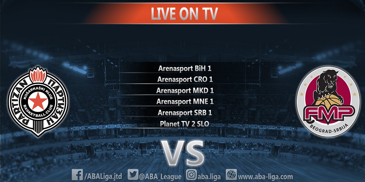 ABA_League's tweet photo. DO NOT MISS IN 15 MINUTES: @PartizanBC - @BCFMP #ABALiga #PARFMP https://t.co/ULiDW0TuYM