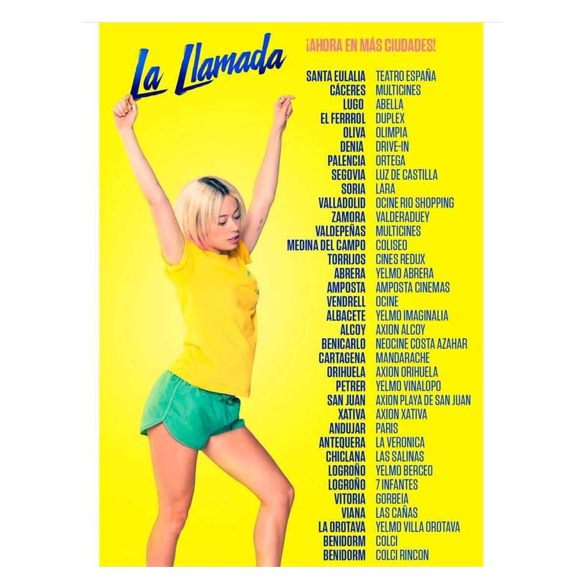 ¡Este finde #LaLlamada se puede ver en más ciudades! ¡TODOS AL CINE! 

#LaLlamada