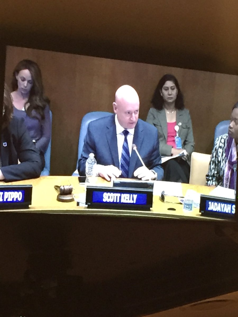 NGOCSDNY's tweet photo. Great talk with Scott Kelly, NASA Astronaut, with youth 
#UN #DPINGO #DPI https://t.co/znazfTd5Fy
