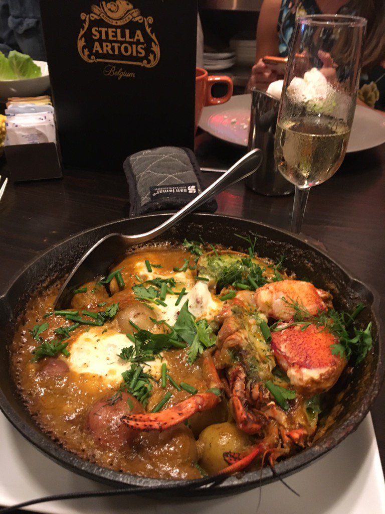 Josper cooked eggs &amp; lobster at B Too. #newrestorowD.C.