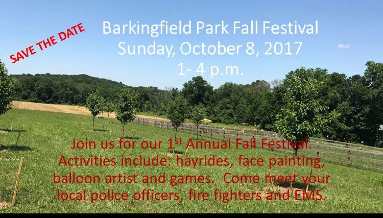 We hope to see you there! Barkingfield Park is located at 557 Bayard Rd, Kennett Square, PA 19348