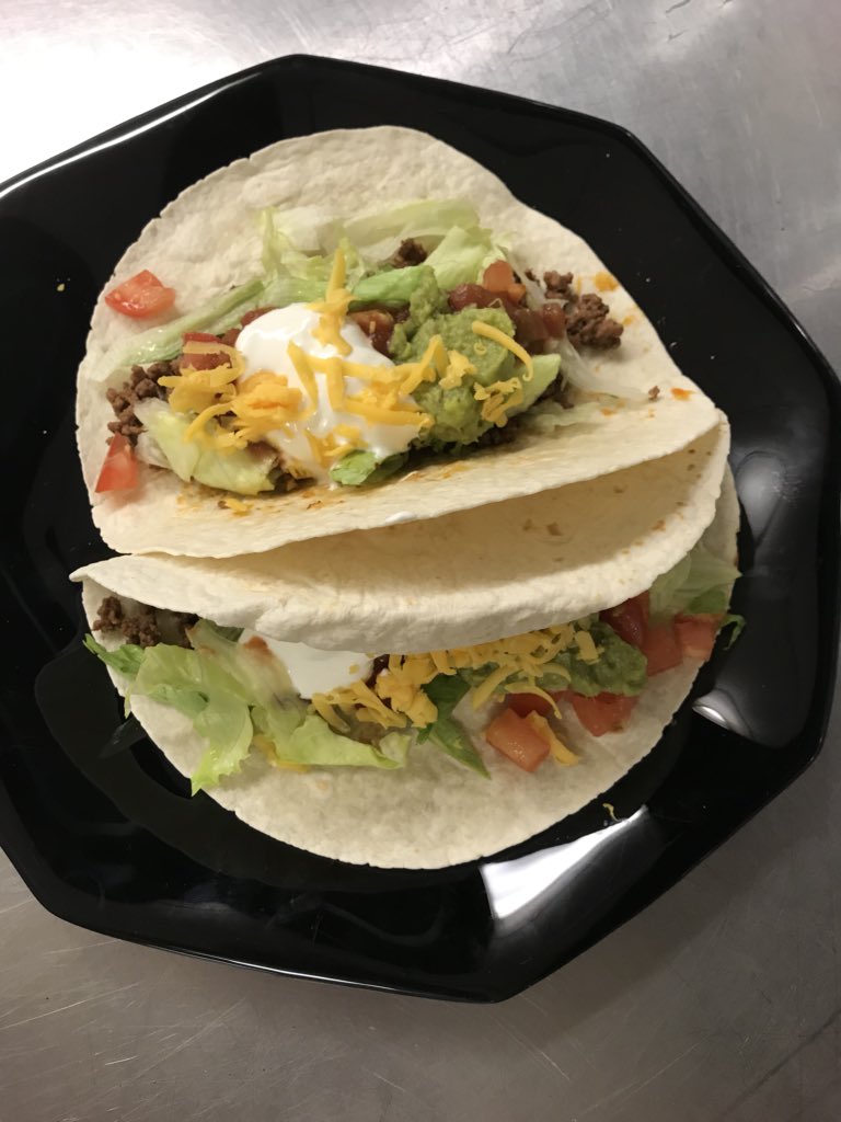 chef_caron26's tweet photo. celebrating National Taco Day on 10/4 #NFAculinary #newburghschools #MadeInProStart #CTE_VA https://t.co/yeeBrFZQjb