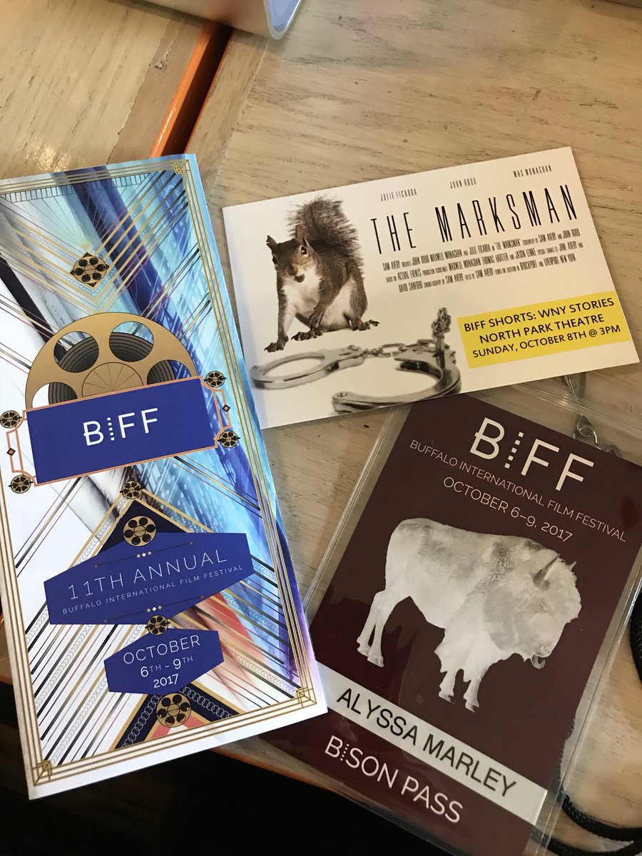 AlyssaMMarley's tweet photo. Got my Bison Pass and I’m ready for the first block of films for the day ! @BuffaloFilmFest #WheninBuffalo https://t.co/h2reJjwakS