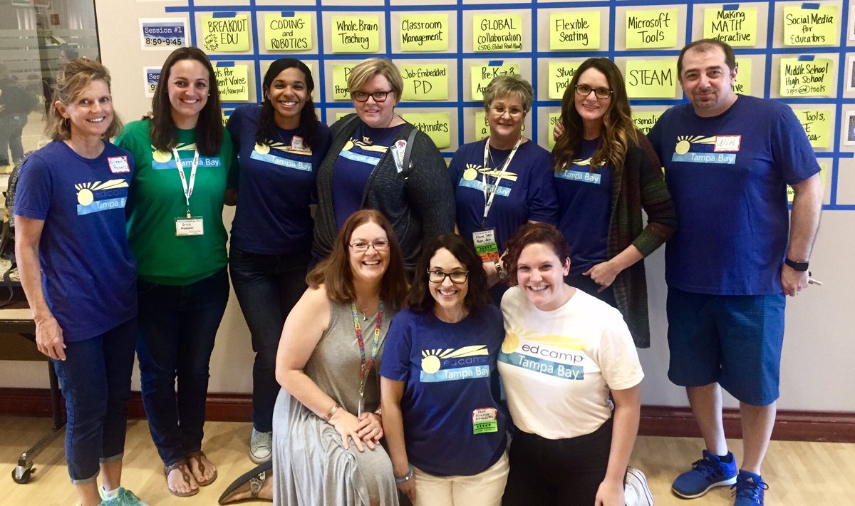 Today was inspiring... thanks to these organizers for bringing all these educators together!! #edcamp #edcamptb #howiparticipate