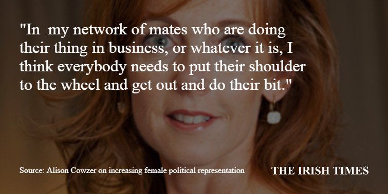 .<a href="/women4election/">Women for Election</a> supporter <a href="/Alisoncowzer/">Alison Cowzer</a> talks to @roisiningle about using the platform you've been given to do good iti.ms/ITwomenspodcast