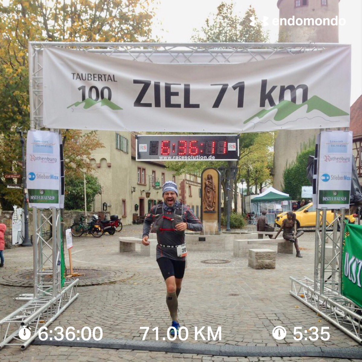 Finished my first ultra😀 71km <a href="/Taubertal100/">Taubertal 100</a>  - #kaputtaberglücklich
#NeverGiveUp